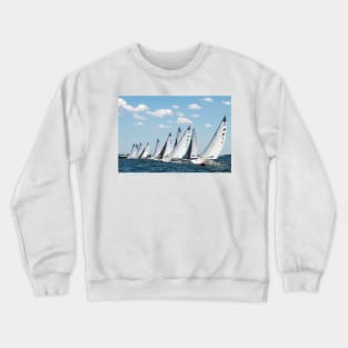 E-Scows at the Start Crewneck Sweatshirt